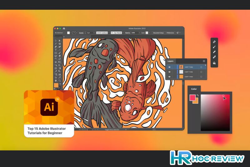 Cắt ghép ảnh online với Adobe illustrator