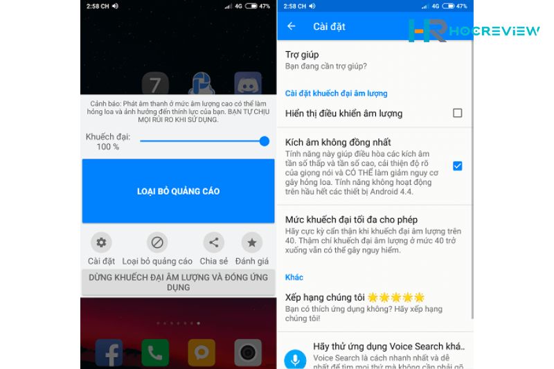 Sử dụng ứng dụng của bên thứ 3 để tăng âm lượng