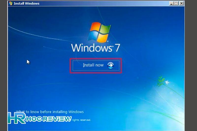 install windows 7