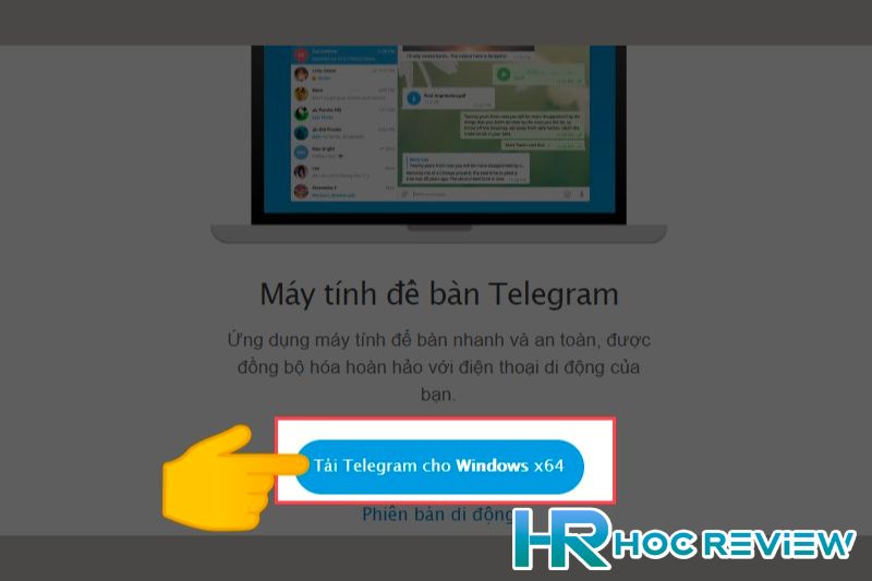 nhan tai telegram cho windows