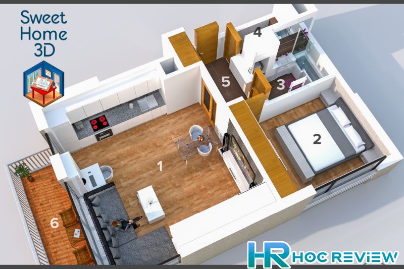Phần mềm thiết kế nhà 3d - Sweet Home 3D