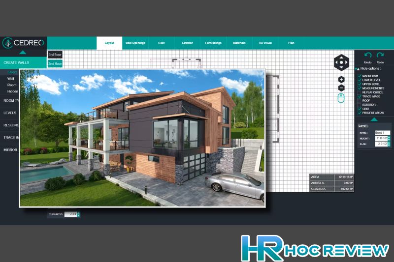 Phần mềm thiết kế nhà đơn giản - Cedreo