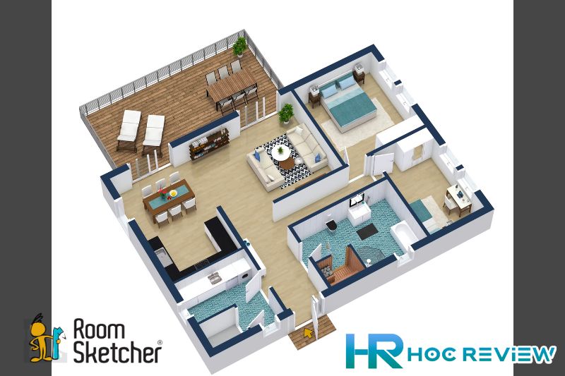 RoomSketcher - phần mềm thiết kế nhà ở 3d