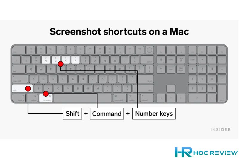 Dùng phím tắt chụp màn hình Mac