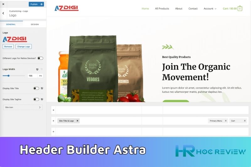 Header Builder Astra