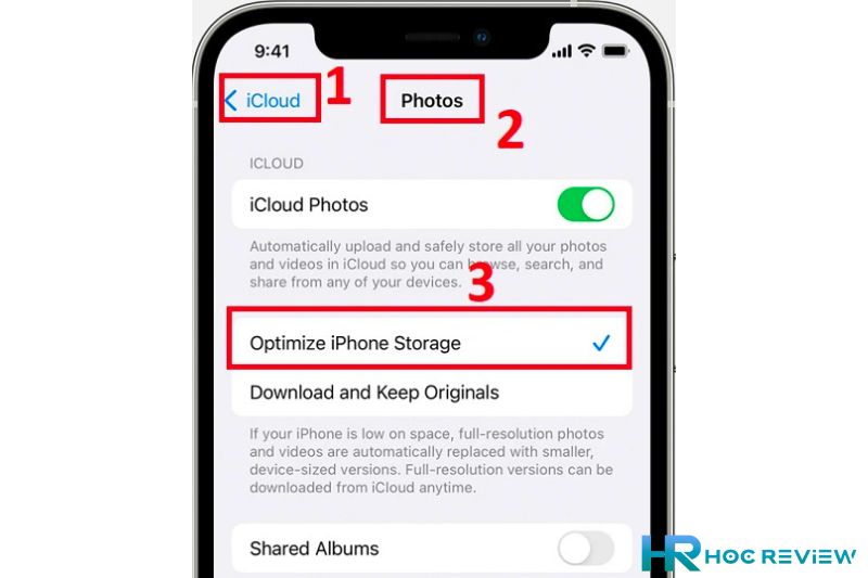 Optimize iPhone Storage