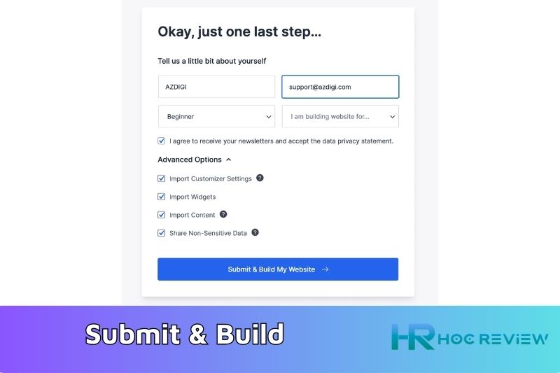 Submit & Build