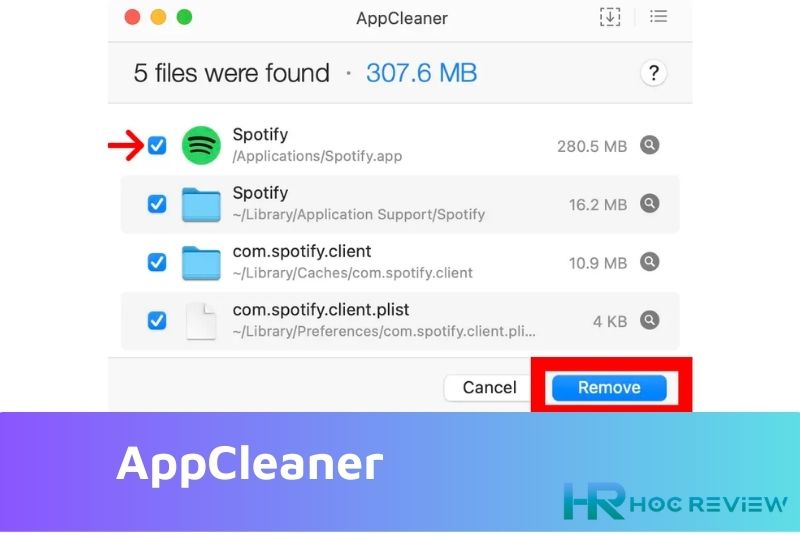 nhan remove bang app cleaner