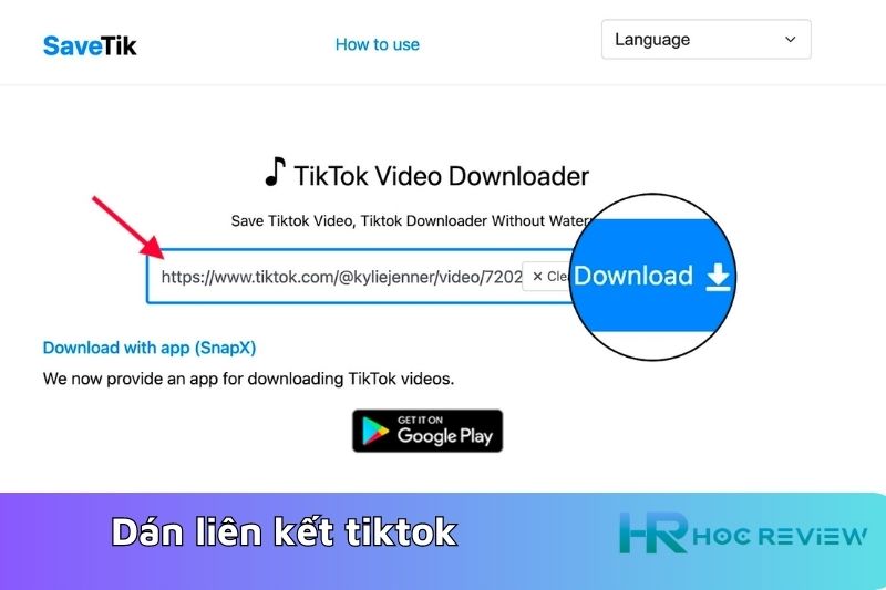 dan lien ket tiktok