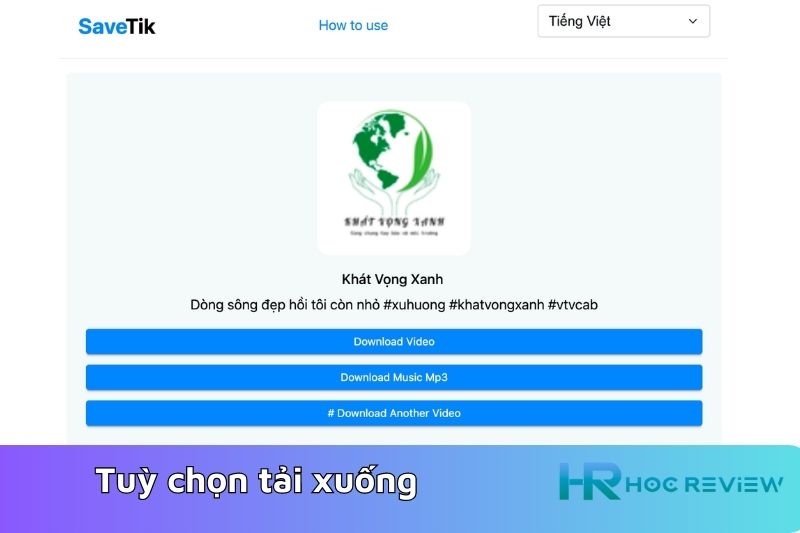 tuy chon tai xuong tiktok