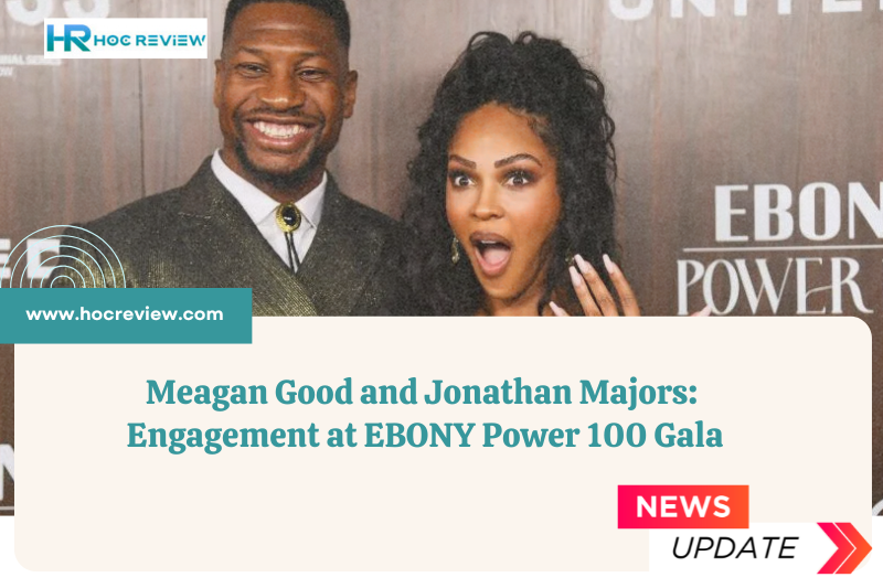 Meagan Good and Jonathan Majors: Engagement at EBONY Power 100 Gala