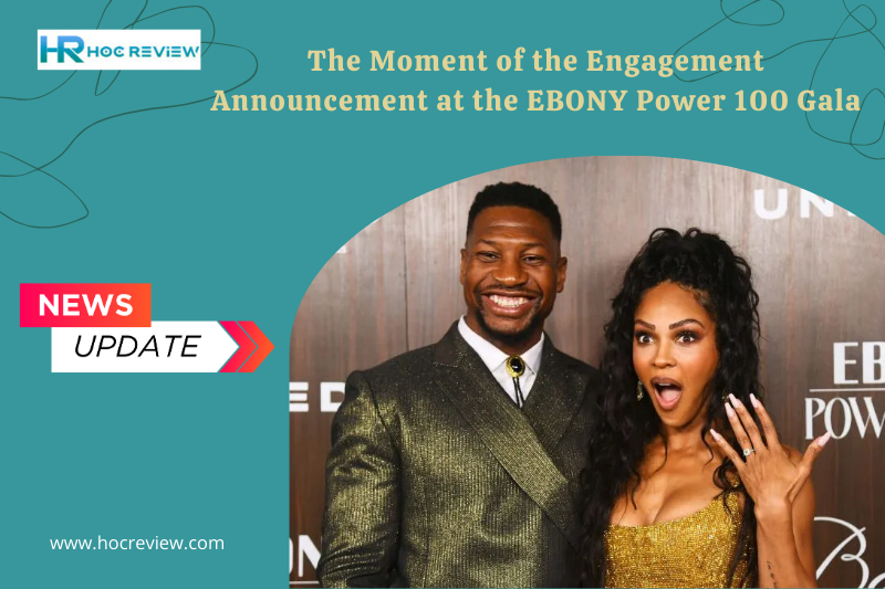 The Moment of the Engagement Announcement at the EBONY Power 100 Gala